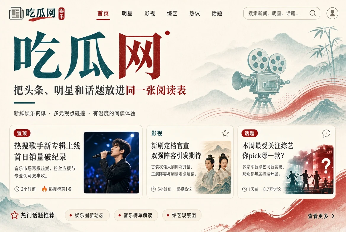 吃瓜网首页视觉导读